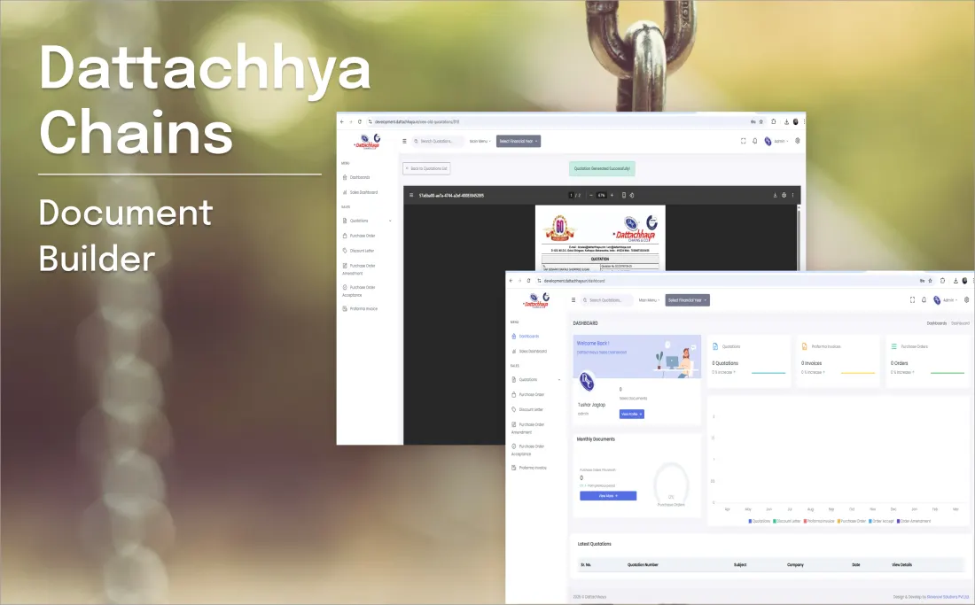 Dattachhaya Chains interface